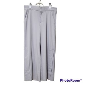 Athleta Tribeca  Tern Gray Cropped Wide Leg Pants Size 4
